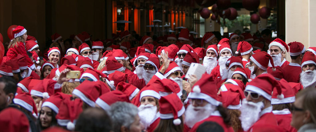 To City Link σημείο αφετηρίας και τερματισμού του 6ου Santa Run!